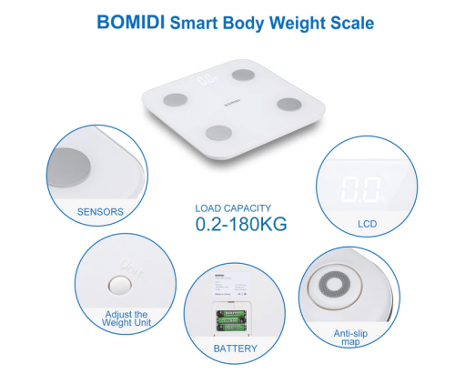 ترازو دیجیتال ھوشمند شیائومی مدل Bomidi S1 - Image 4